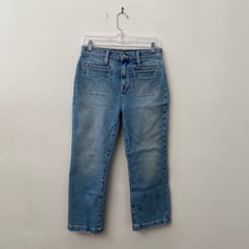 Point Sur kick out crop denim jean