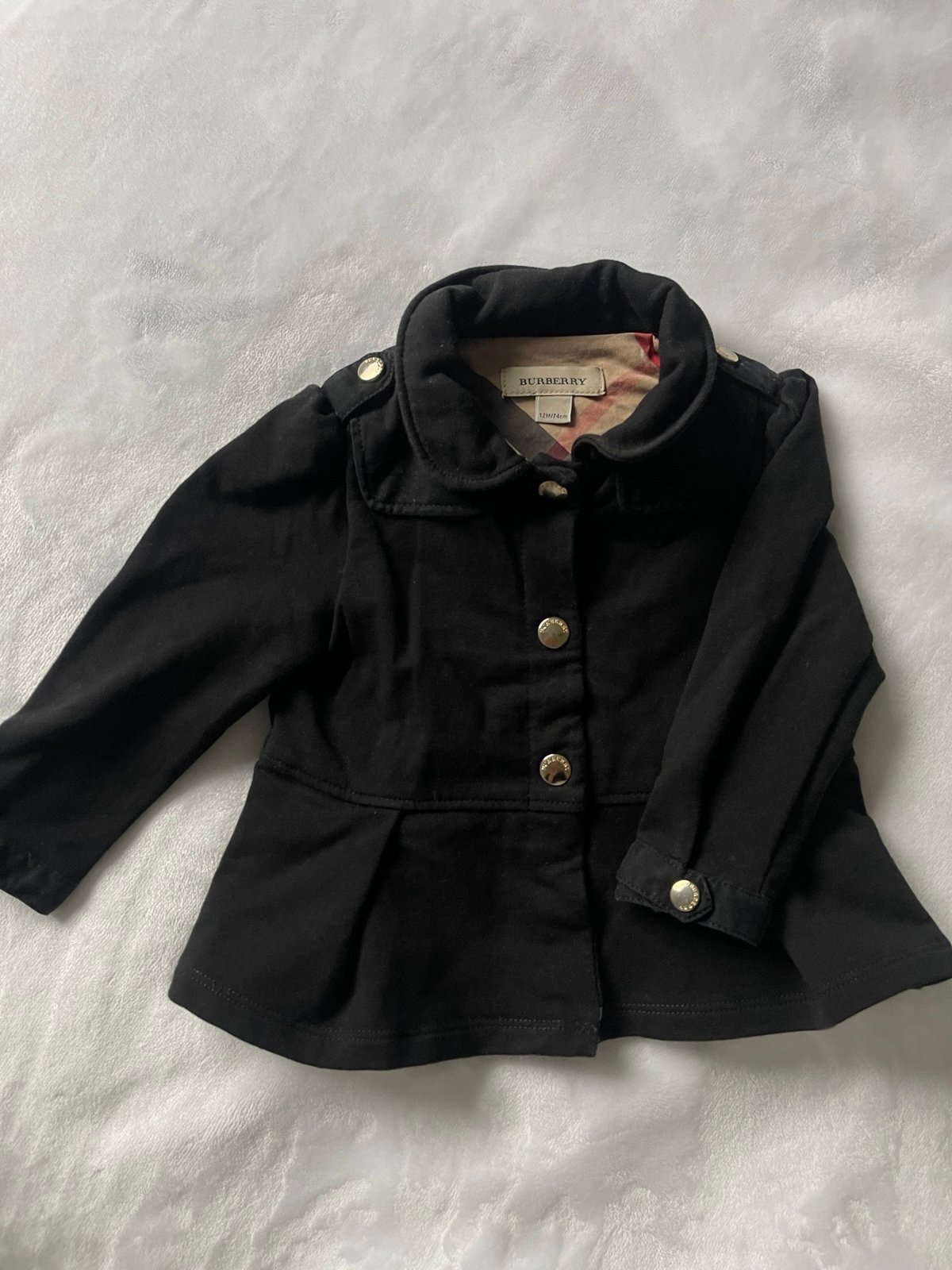 Burberry baby girl jacket 12m
