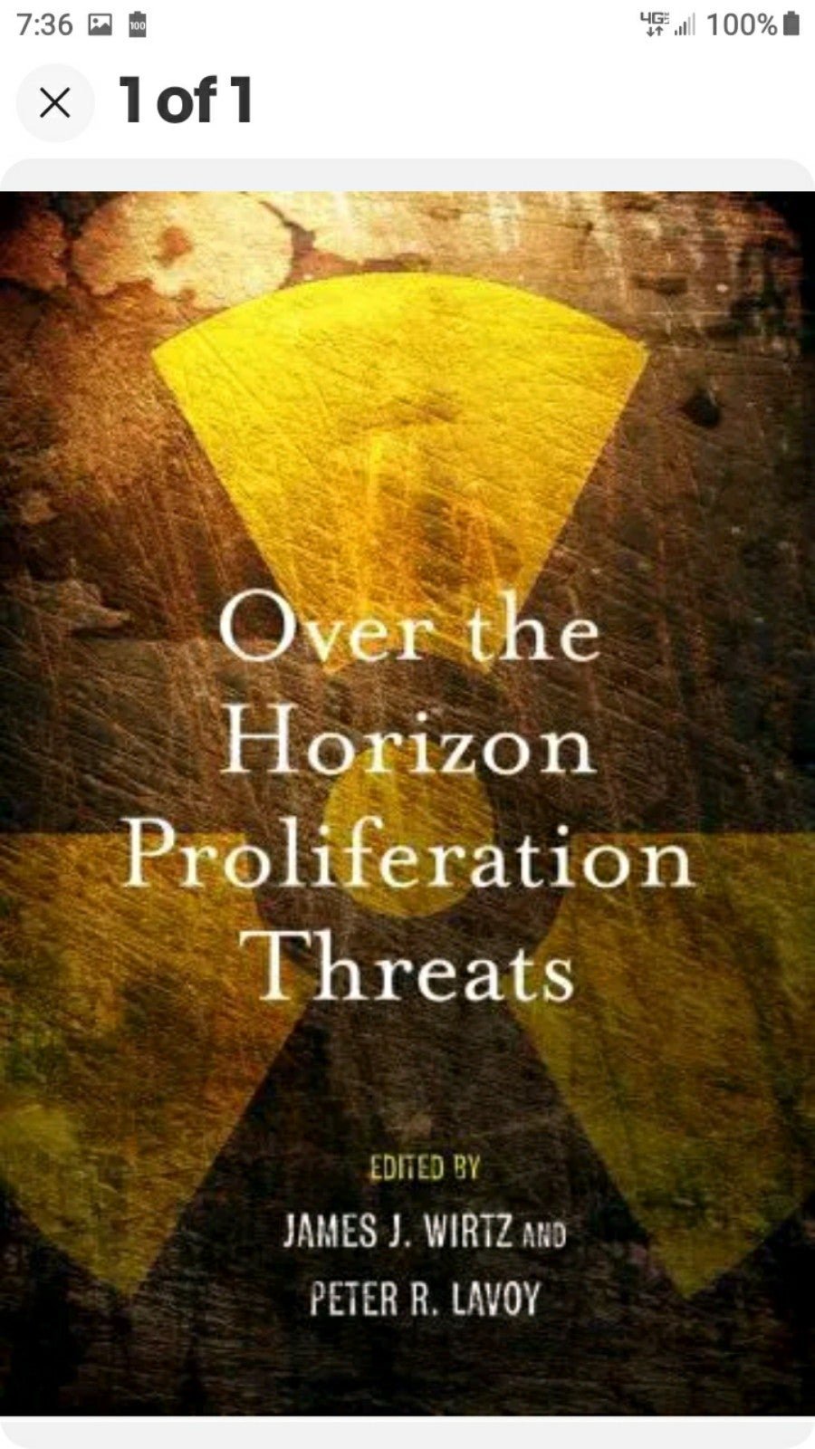 Over the Horizon Proliferation Threats.