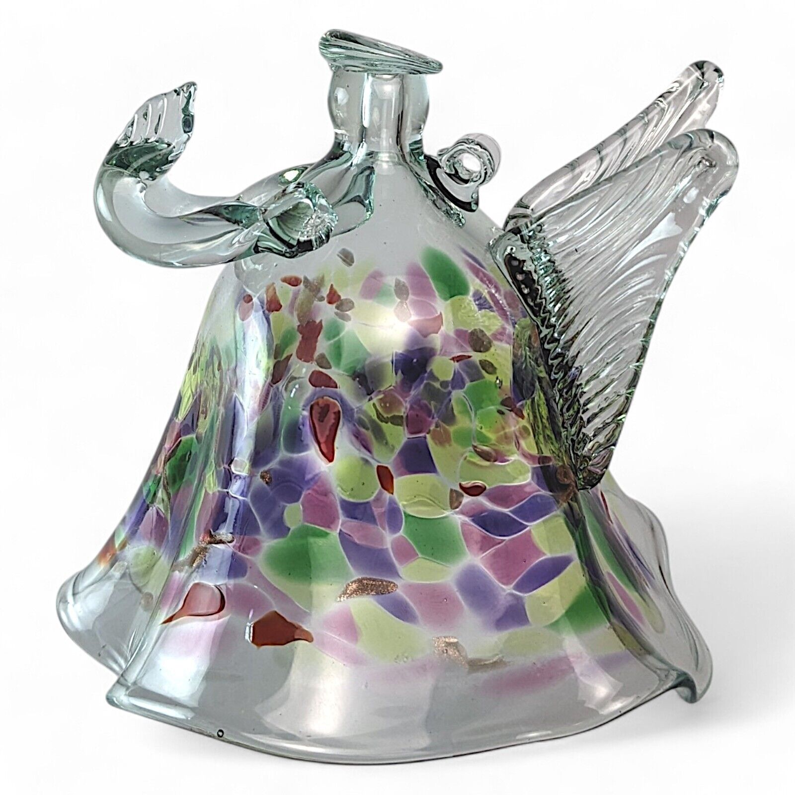 KITRAS Art Glass Praying Angel Hanging freestanding Hand blown Angel of memories