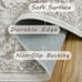 8x10 Machine Washable Non Slip Vintage Area Rug