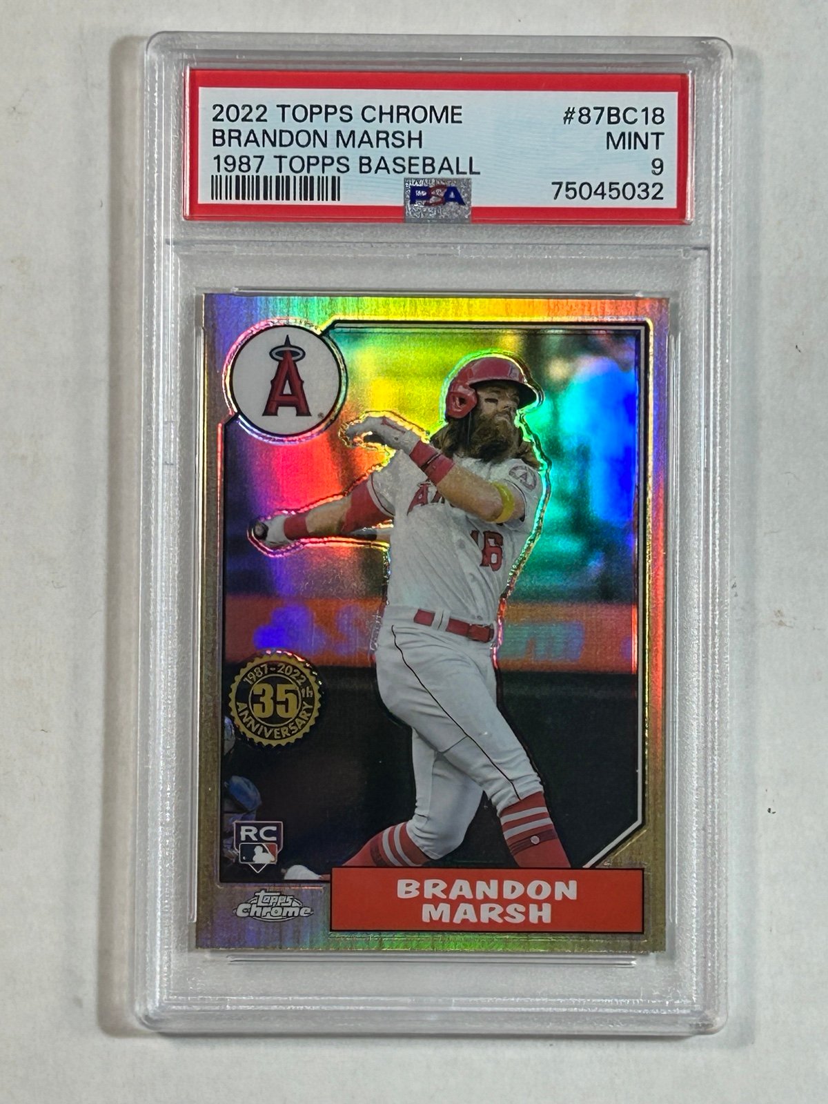 Brandon Marsh Rookie PSA 9