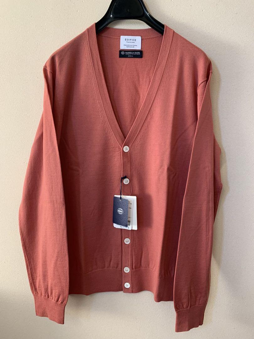 Brand new, unused EDIFICE pink cardigan.