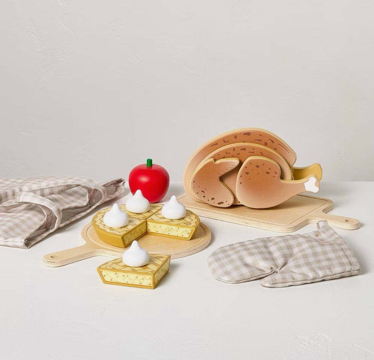 Hearth & Hand With Magnolia Wooden Fall Food Set Turkey Thanksgiving 20 pc Set