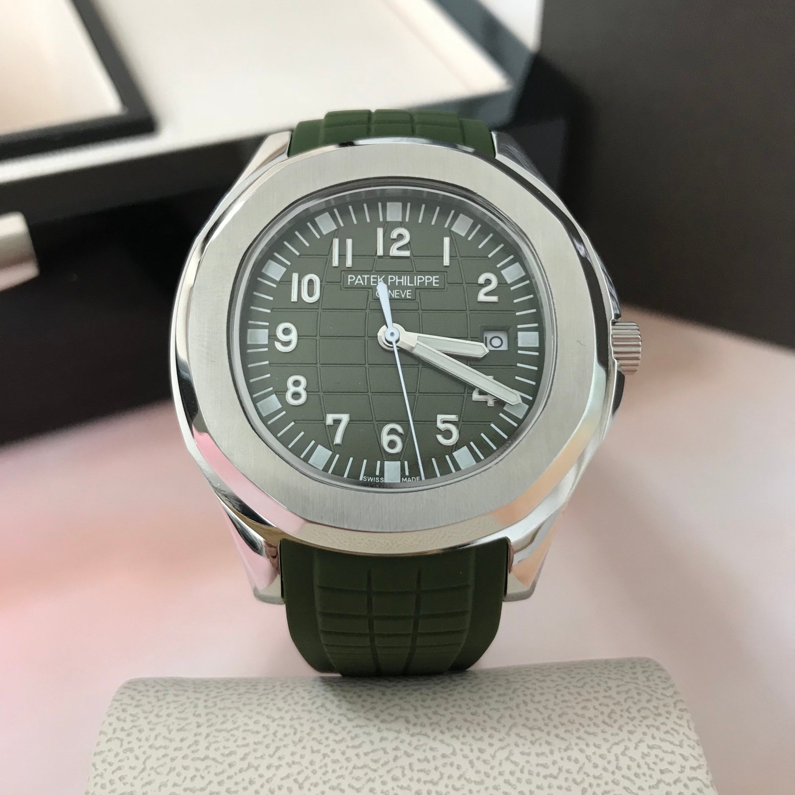 Authentic AQUANAUT Green Men's Watch