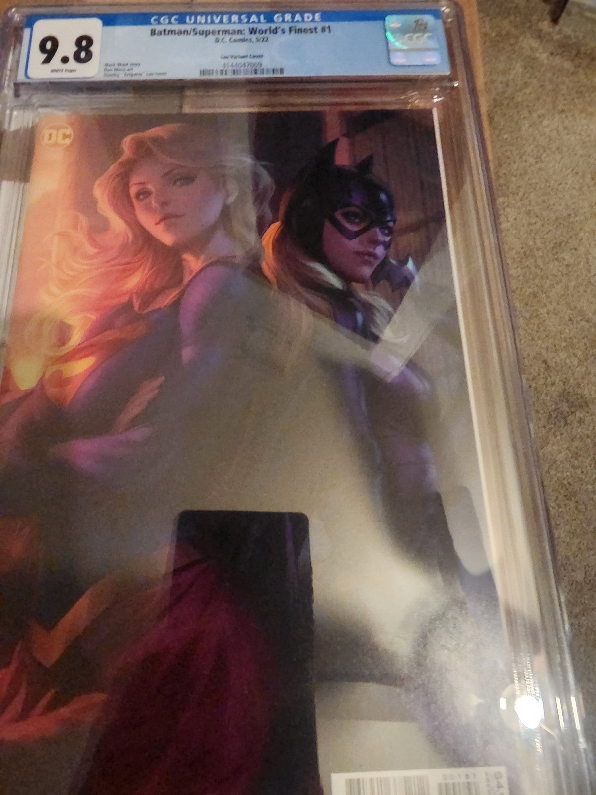 Batman Superman World's Finest #1 Artgerm Lau Variant Cgc 9.8 2022