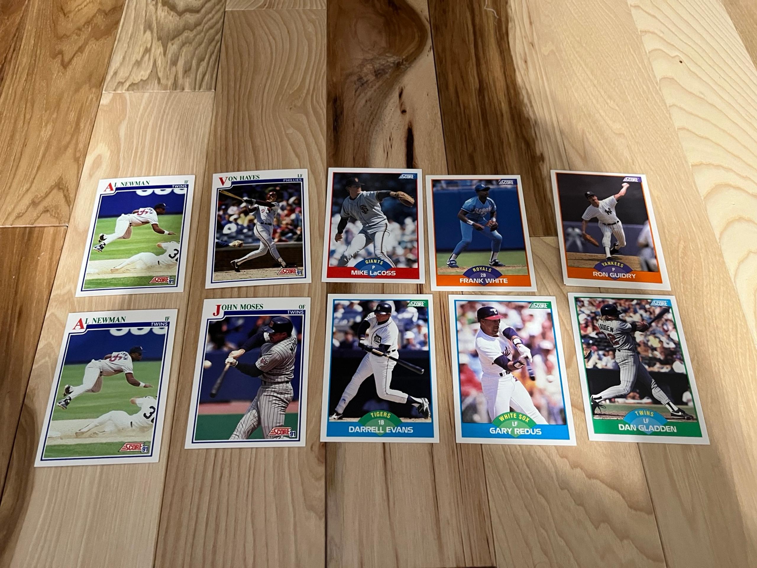 MLB Baseball Trading Cards 1991