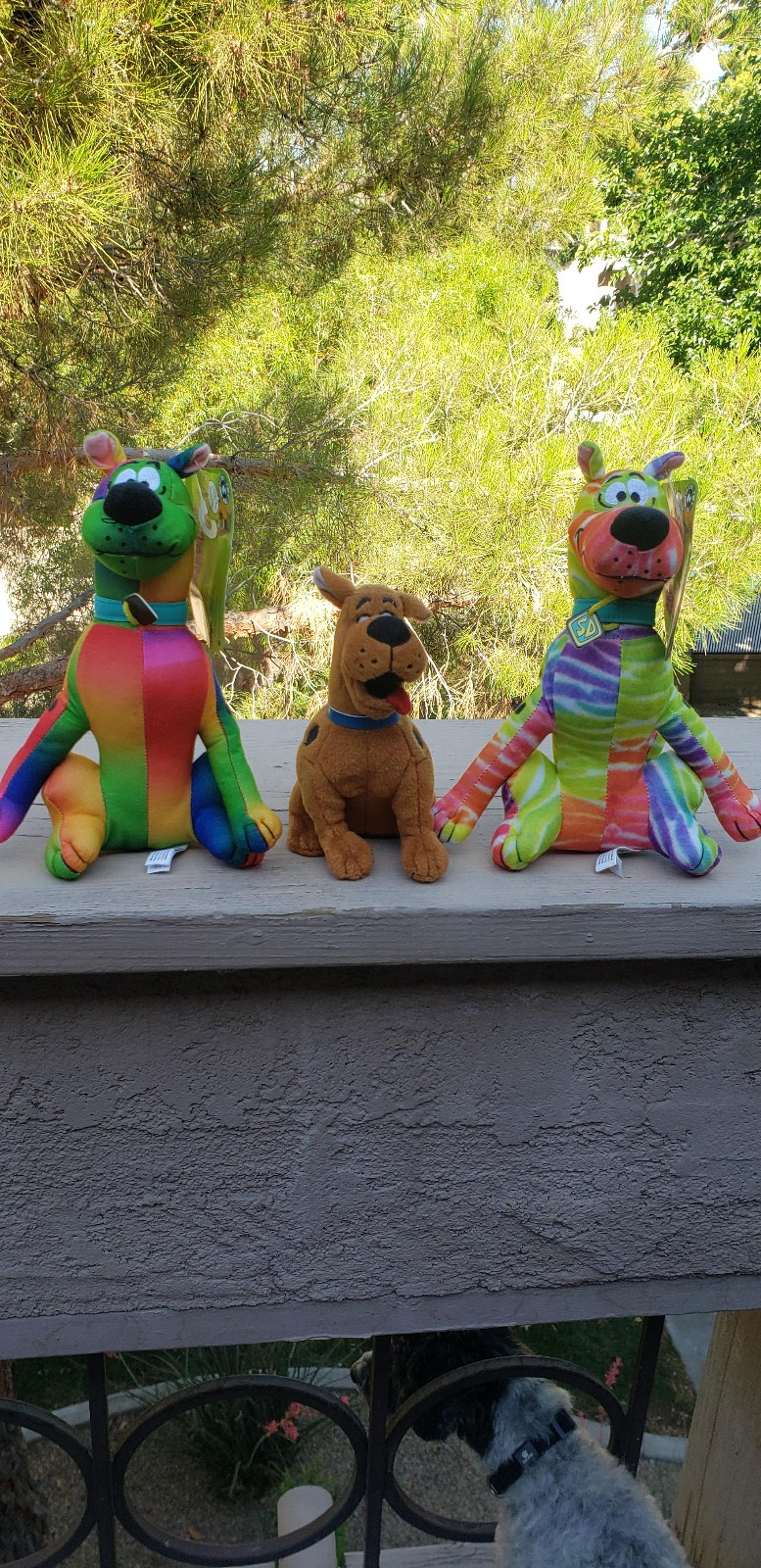 Plush scooby doo , mickey, daffy