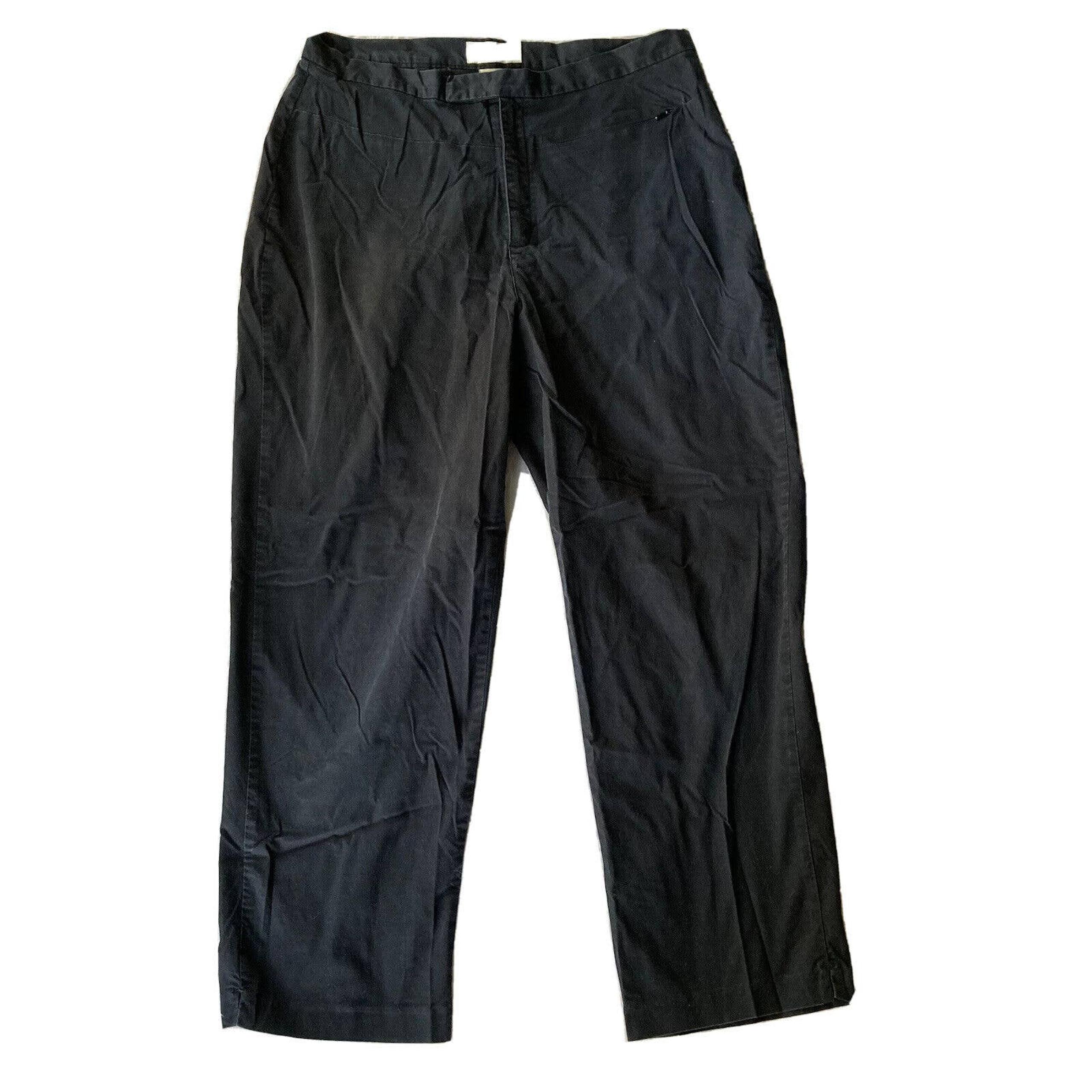 Merona Navy Blue Chino Trouser Pants Slacks Womens Size 12 Work Casual Career