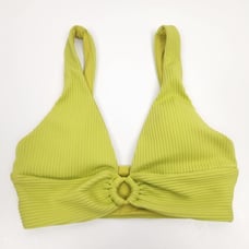 L*Space Fisher Bikini Top in Apple Green Yellow Size Small NWT