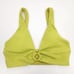 L*Space Fisher Bikini Top in Apple Green Yellow Size Small NWT