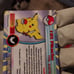 Pokemon topps Pikachu holo card