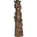 Gods of The Three Pleasures Tiki Totem Pole Statue, Faux Woodtone Finish