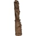 Gods of The Three Pleasures Tiki Totem Pole Statue, Faux Woodtone Finish