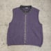 Tenth Mountain Icelandic Wool Mohair Full Zip Ski Sweater Vest Unisex