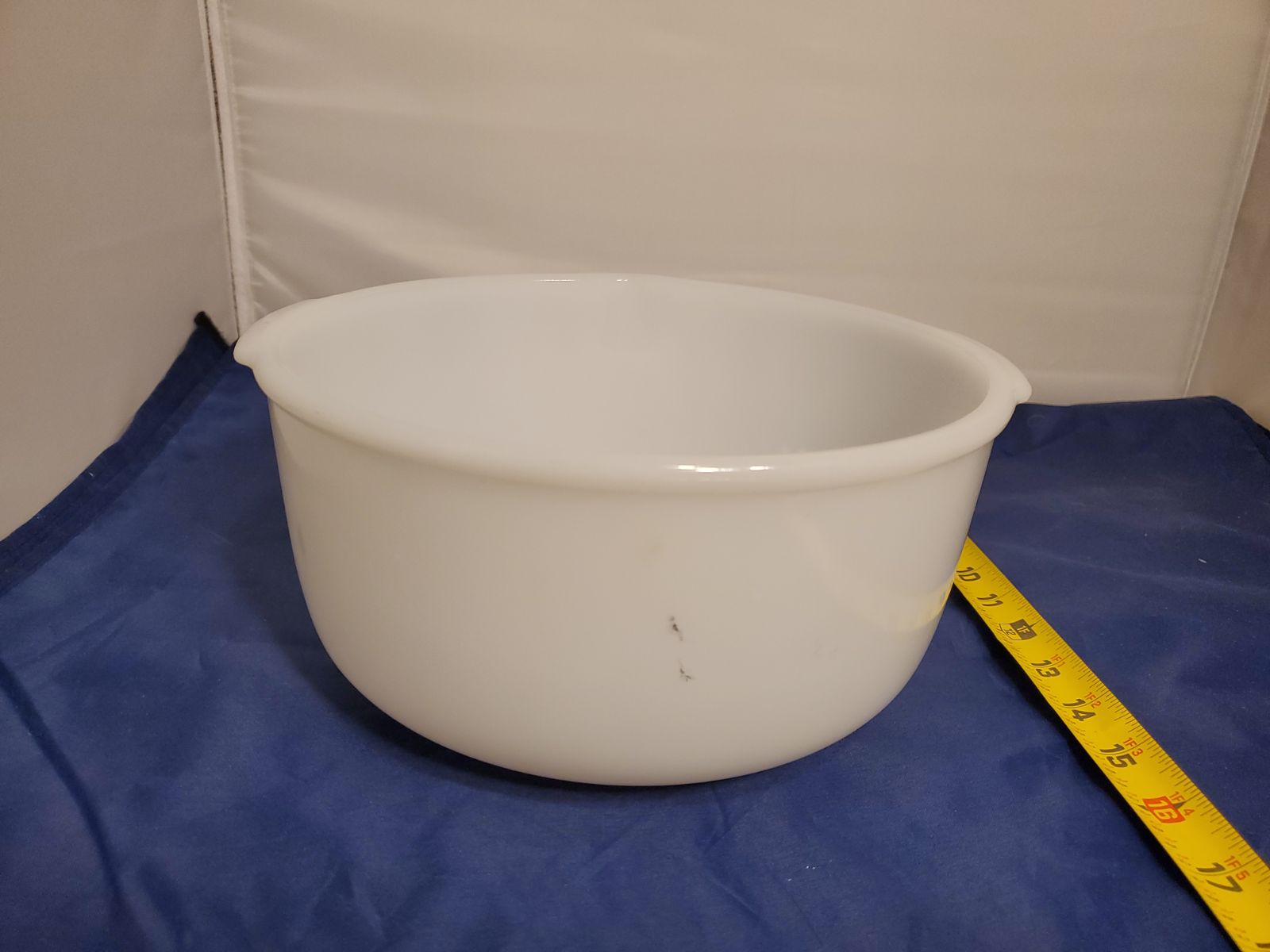 Glass Bake Brand Mixer Bowel For Sunbeam Stand Mixers USA Large #10 Milk Glass!