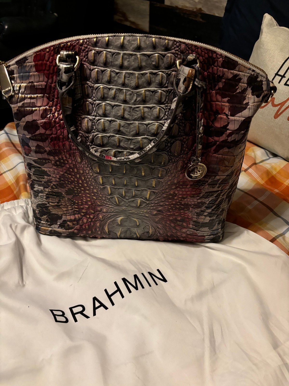 NWT Brahmin Adore Large Duxbury and matching Jane wallet