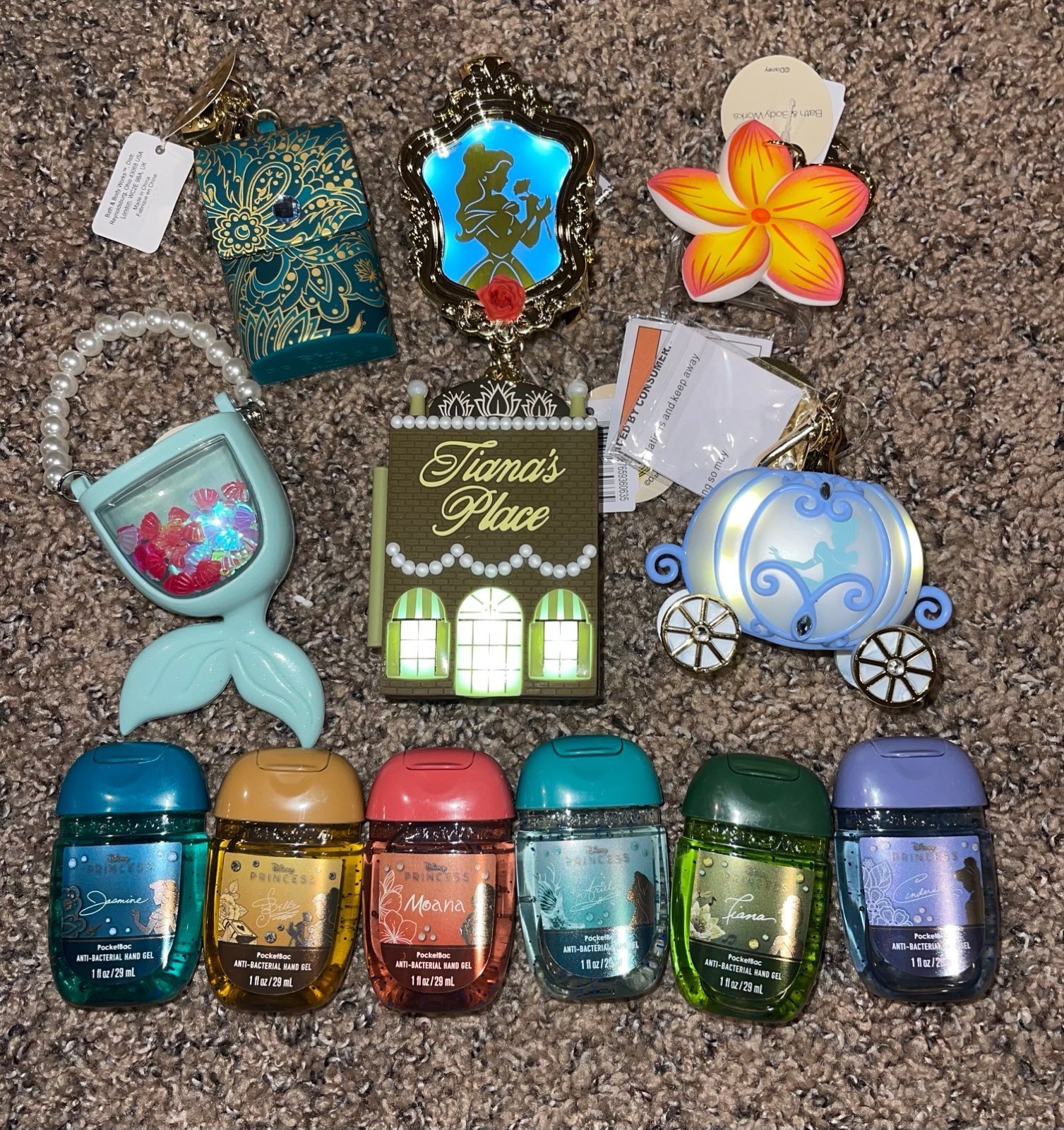 Bath and Body Works Disney Pocketbac Holders and Sanitizers Bundle