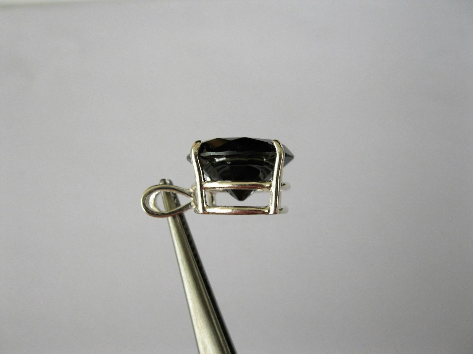 2.90ctNATURAL BLACK DIAMOND NECKLACE/PENDA NT,FREE DIAMOND TESTER,CERTIFI CATE.
