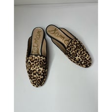Sam Edelman Linnie Leopard Print Mules Size 7.5