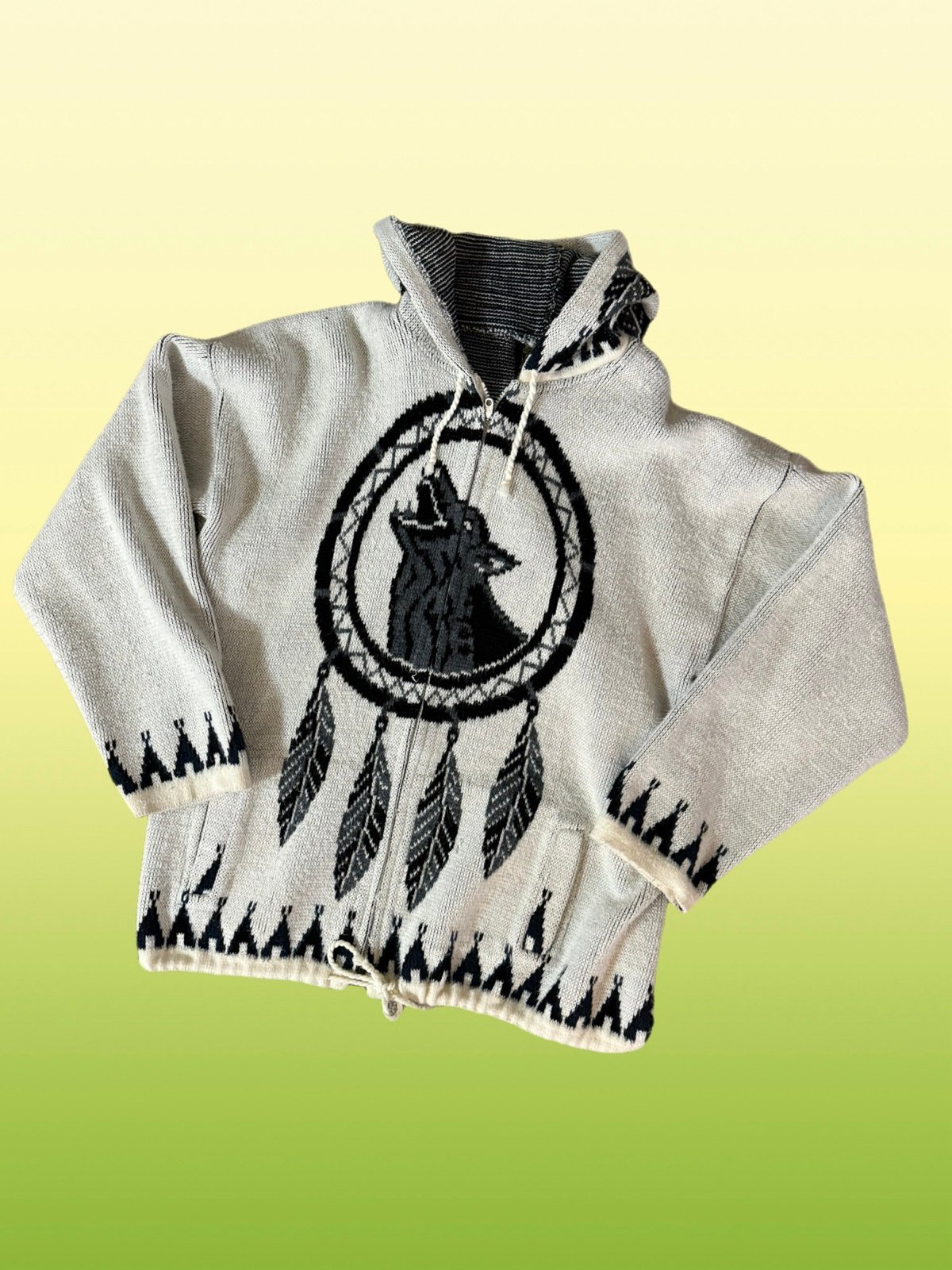 Vintage Tejidos Wolf Hoodie
