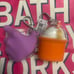 2 NWT HALLOWEEN WITCH HAND PUMPKIN HOLDERS POCKETBAC CLIP SET BATH & BODY WORKS