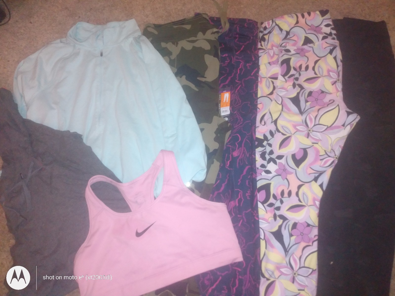 Women's 7 piece workout clothes bundle size xl Nike avia champion
