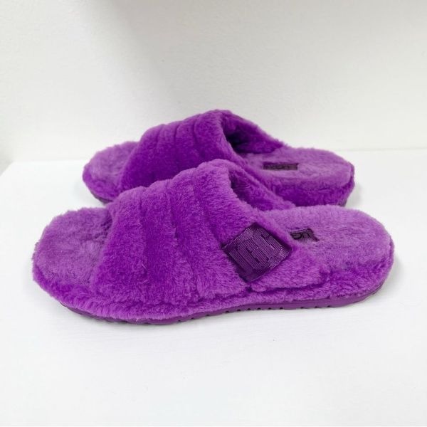 Ugg Fluff You Slipper 1117473 Purple Sky Mens 6 Sheepskin Insole