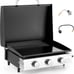 3-Burner Tabletop Griddle BBQ Propane Gas Grill BBQ Portable Flat Top Griddle