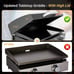 3-Burner Tabletop Griddle BBQ Propane Gas Grill BBQ Portable Flat Top Griddle