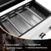 3-Burner Tabletop Griddle BBQ Propane Gas Grill BBQ Portable Flat Top Griddle