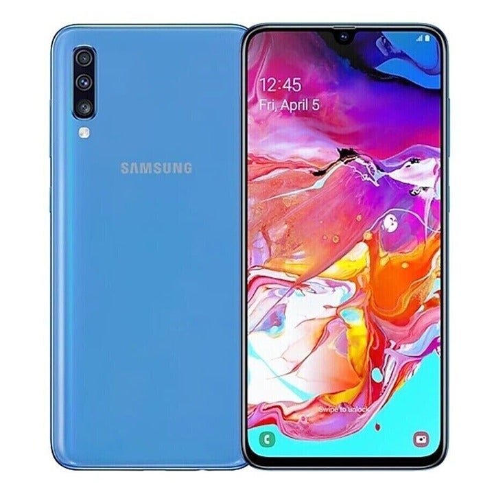 Blue Samsung Galaxy A70 SM-A705MN GSM Unlocked 128GB Dual SIM (SIM+SIM) MICRO-SD
