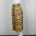 vintage 50s silk tiger print skirt 23/24