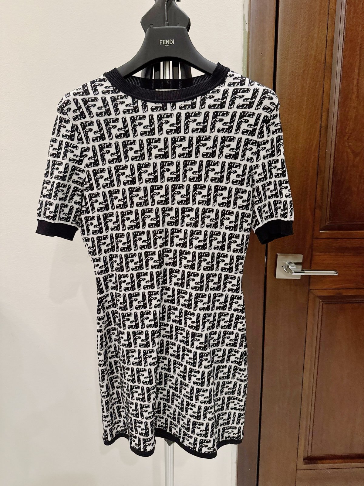 FENDI knit mini dress with FF logo size 36
