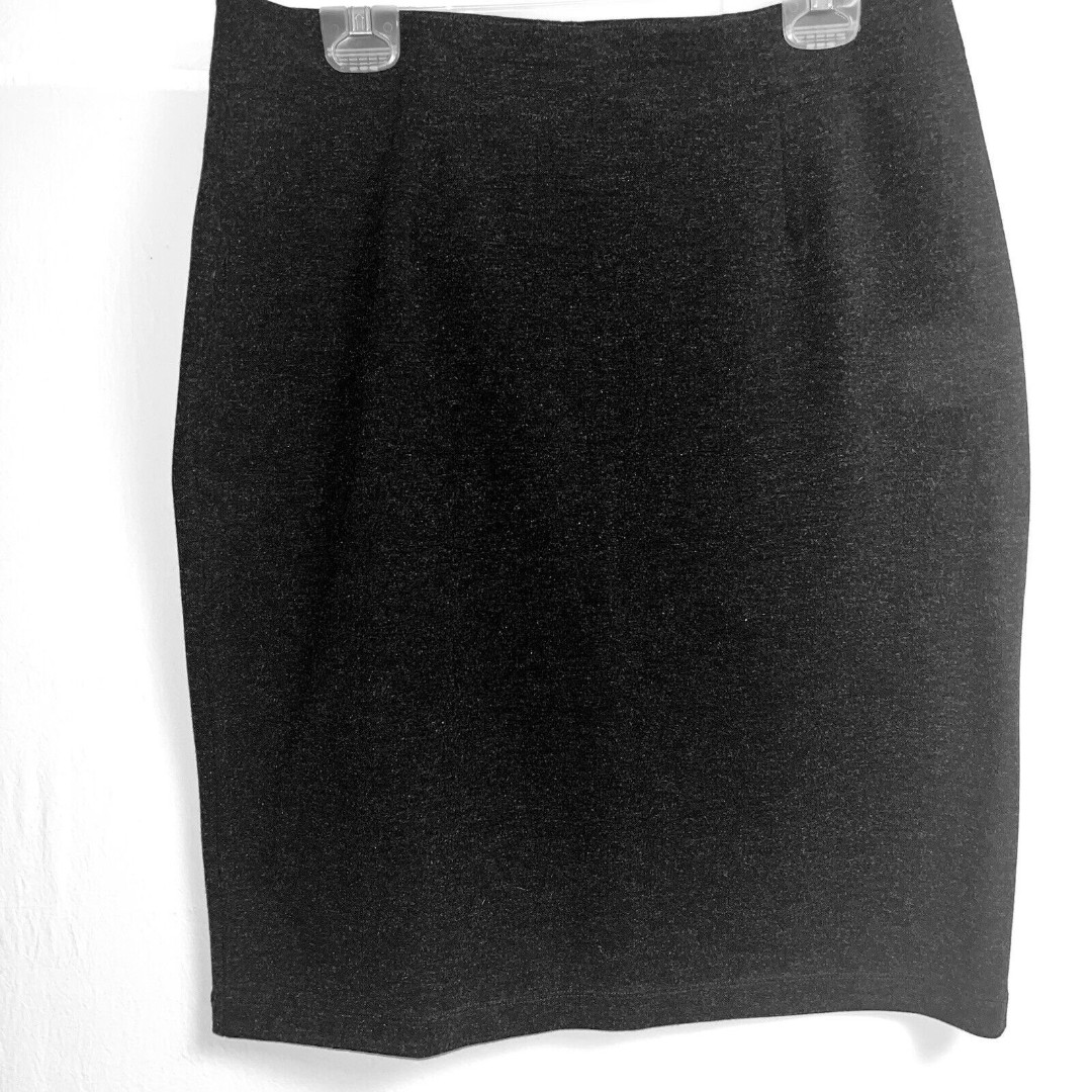 EILEEN FISHER Skirt Women’s L Black Pull On Viscose Midi Modest Stretch Career