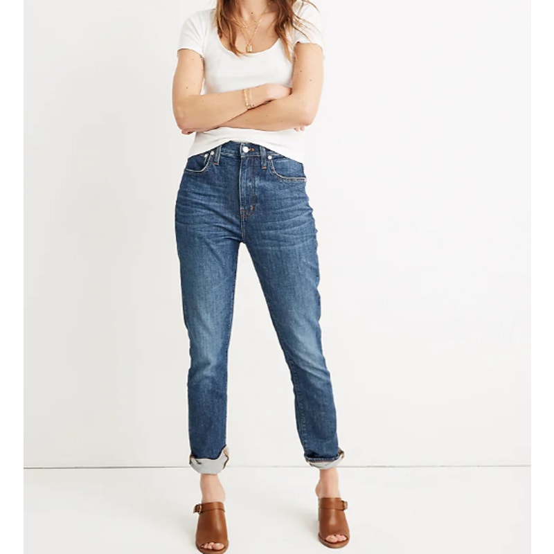 Madewell High Rise Slim Boy Jean Eco Edition Size 26 Medium Wash