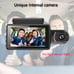 1080P Dual Lens Car DVR Dash Cam Video Recorder G-Sensor + 32G SD Card Included