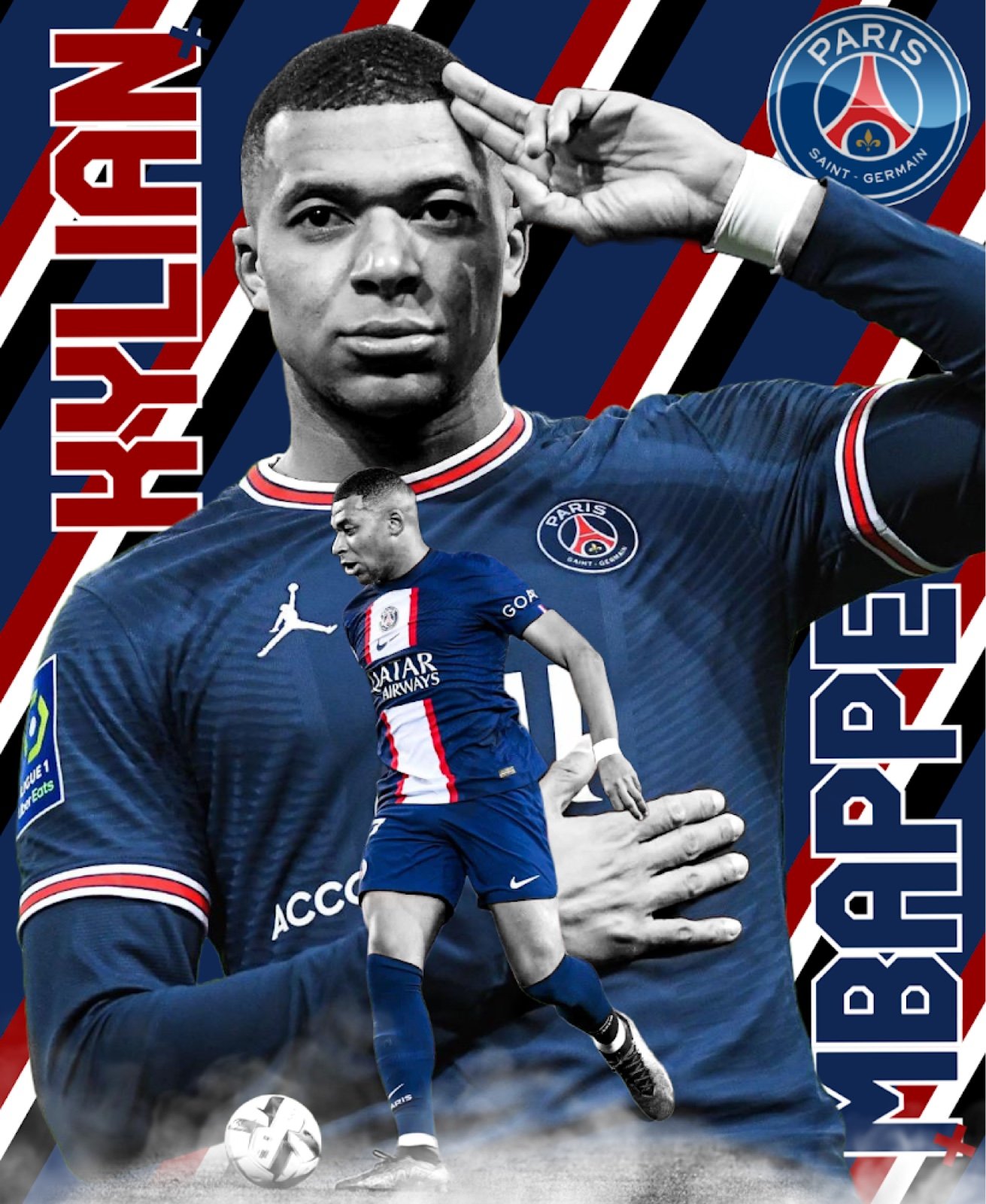 Custom Design Kylian Mbappe Poster