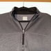 Callaway Mens Quarter Zip Sweatshirt Pullover Mock Neck Long Sleeve Black Gray L