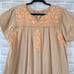 Calypso St Barth Embroidered Cotton Maxi Dress Beach Boho Mumu Womens Large