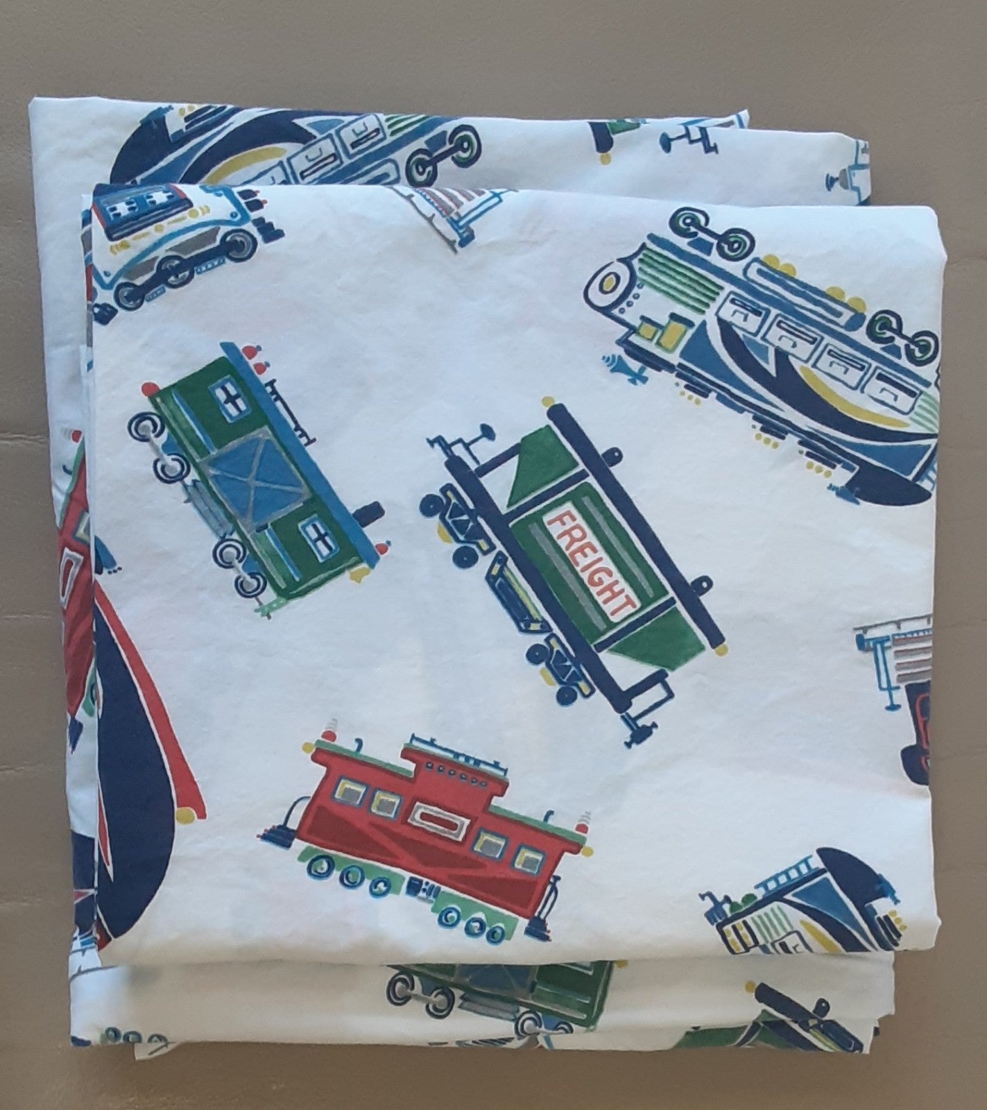 Pottery barn train sheets cheap