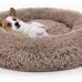 Ultra soft donut cuddler dog bed