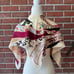 •Sacha For Basha Graphic Floral Silk Unique Rate Scarf Vintage Made in Japan