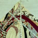 •Sacha For Basha Graphic Floral Silk Unique Rate Scarf Vintage Made in Japan