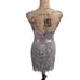 Adrianna Papell Strapless Lace Overlay Sheath Dress Grey Size 4