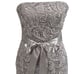 Adrianna Papell Strapless Lace Overlay Sheath Dress Grey Size 4