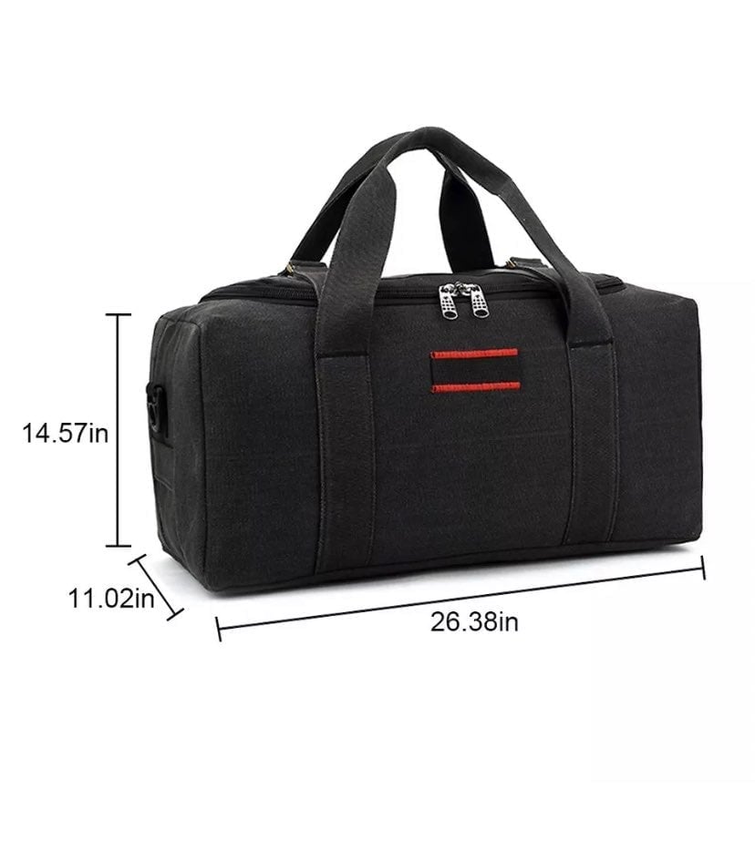 Military Canvas Duffle Gym Sports Travel Luggage Handbag Tote Shoulder Bag