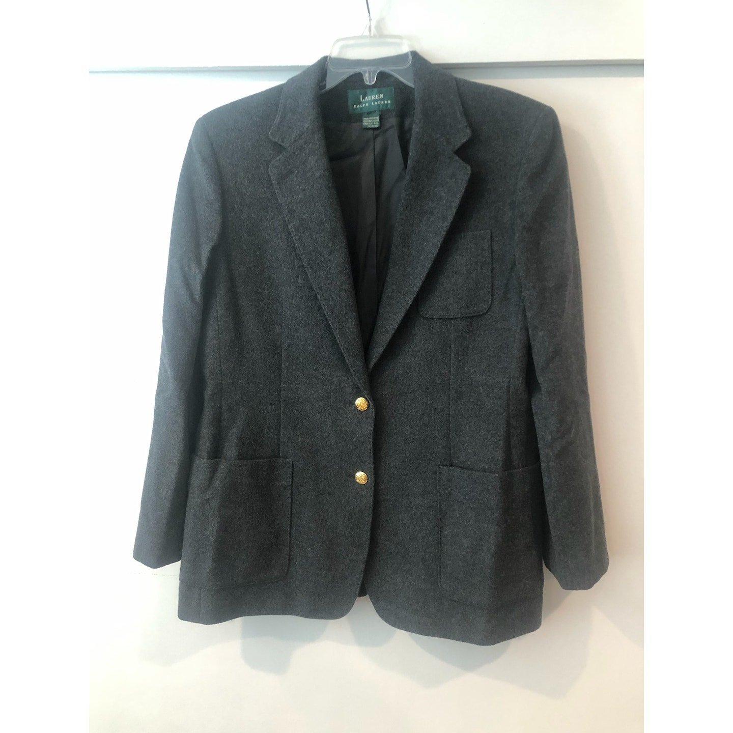 Vintage Lauren Ralph Lauren Wool Cashmere Womens Sports Coat Jacket Y2K Preppy