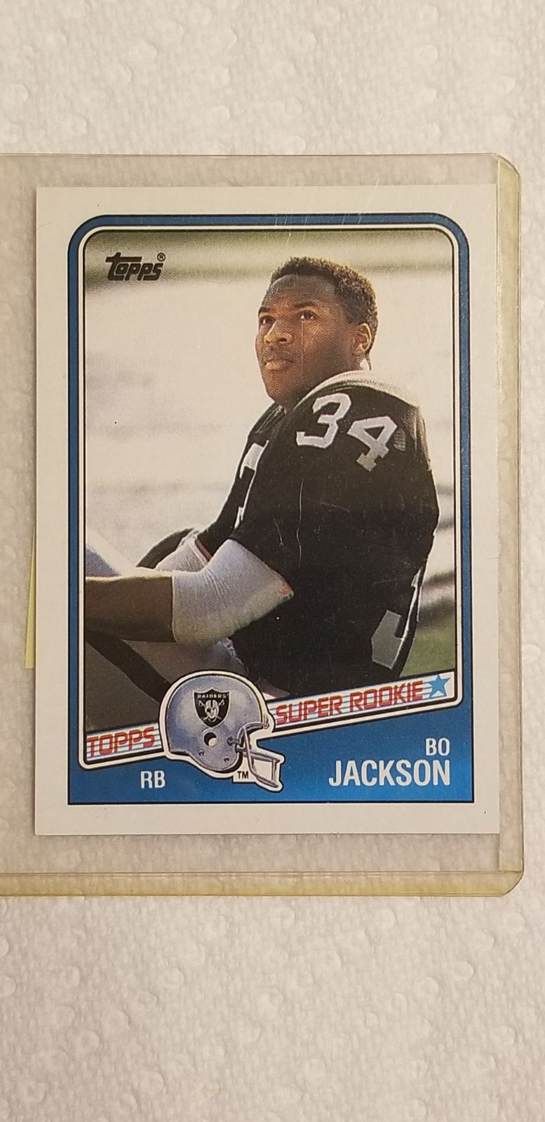 Topps 1988 Bo Jackson rookie card.