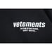 Vetements Black Graphic Hoodie Sweatshirt With Kangaroo Pocket Medium